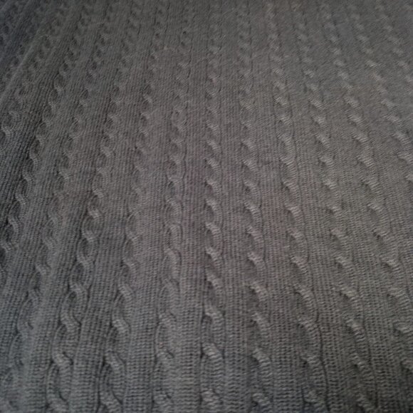 Eddie Bauer Sweater Vest Men XL Navy Blue V Neck Cable Knit Classic Cotton - Picture 7 of 9